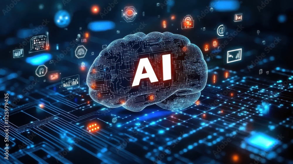 The concept of AI artificial intelligence The concept of AI artificial intelligence