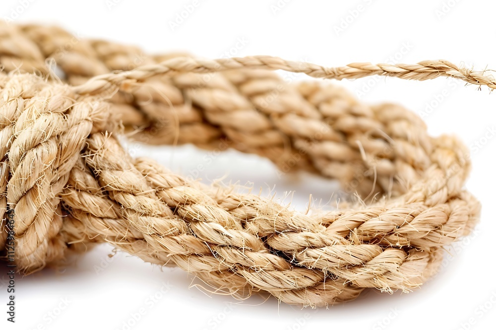 rope isolated on white background with clipping path and full depth of field rope isolated on white background with clipping path and full depth of field