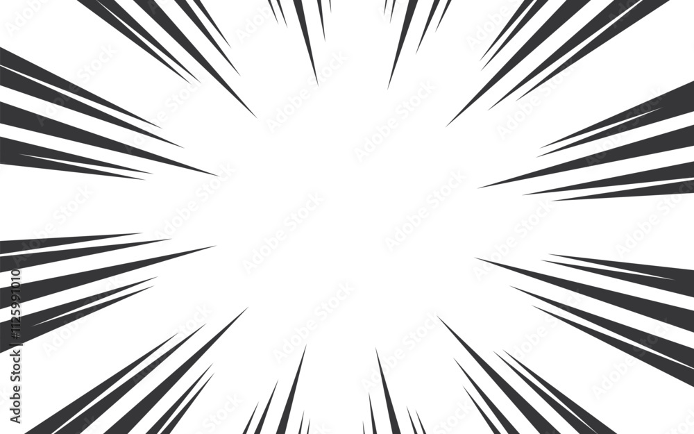 Abstract comic book flash explosion radial lines on white background. Super hero design vector illustration. Abstract comic book flash explosion radial lines on white background. Super hero design vector illustration.