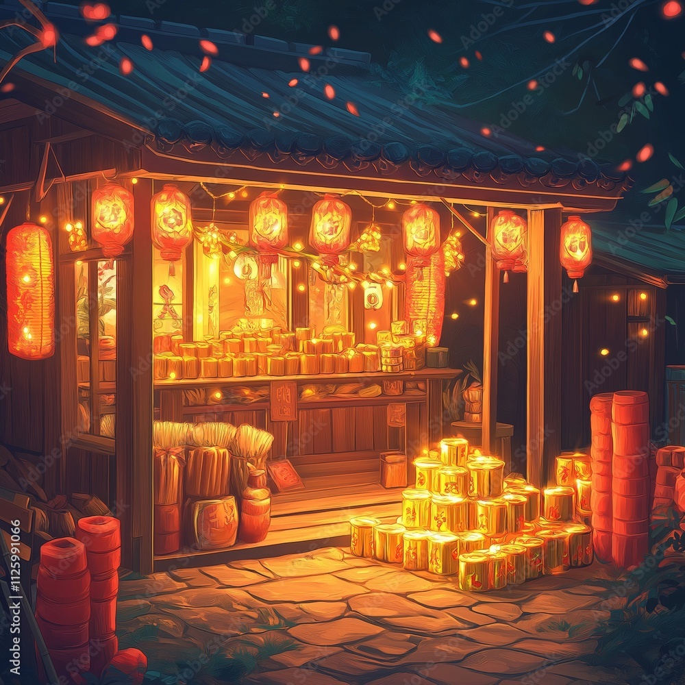 Fototapeta premium anime background of nice landscape