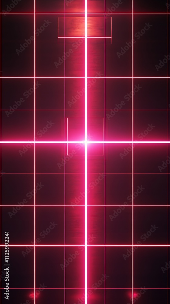 Abstract pink laser grid crossing, glowing light beams. Abstract pink laser grid crossing, glowing light beams.