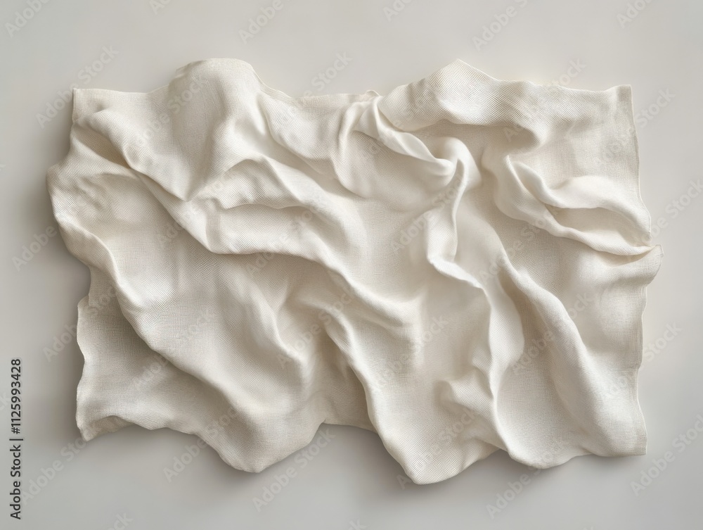 Obraz premium abstract white sculpture with flowing texture