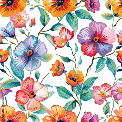 PNG Flower pattern art white background isolated