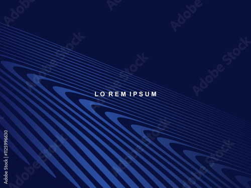 Premium background design with diagonal dark blue stripes pattern. Vector horizontal template for digital lux business banner, contemporary formal invitation, luxury voucher, prestigious gift certific