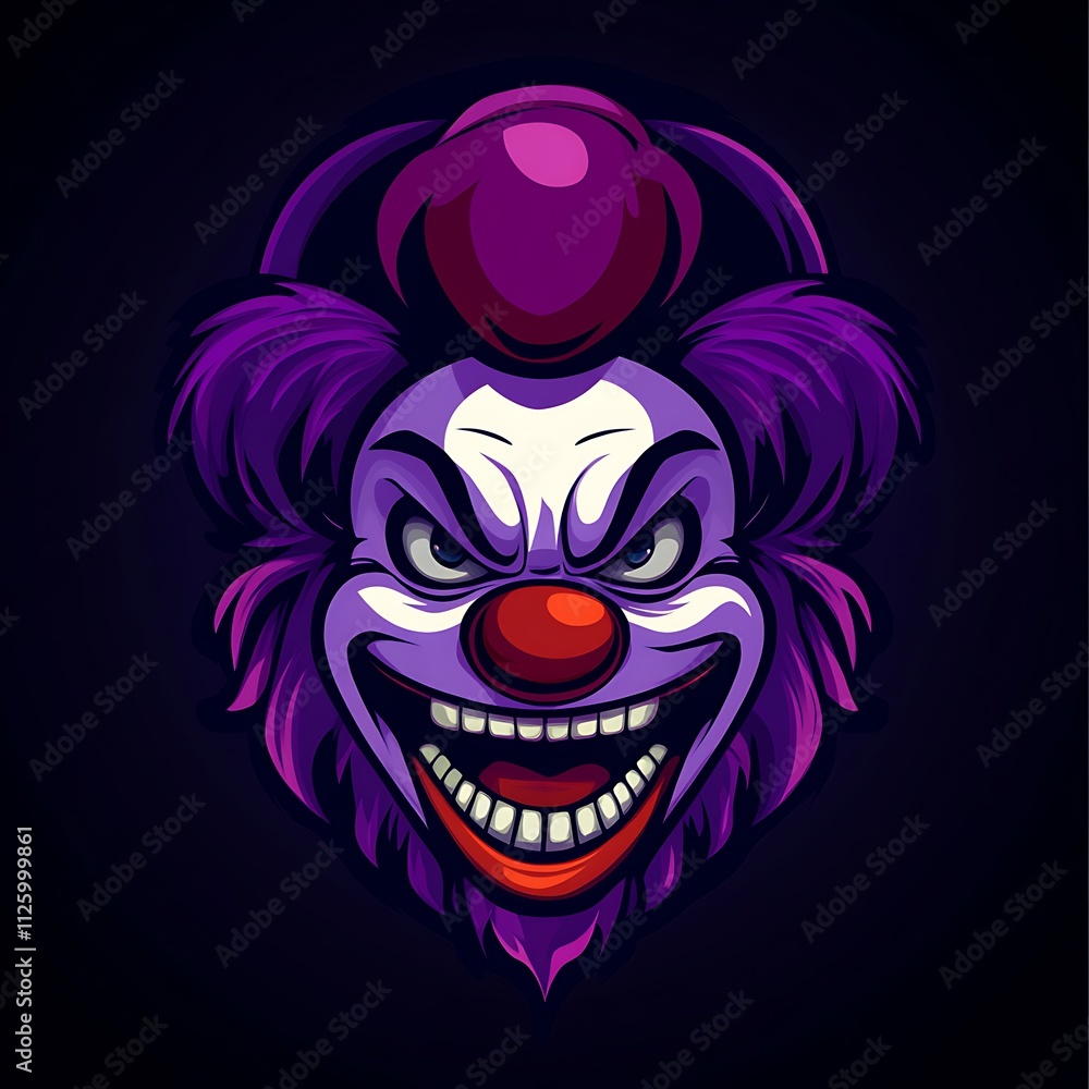 Horror Clown Esports Gaming Mascot Logo Vector Artwork Digital Design Art Horror Clown Esports Gaming Mascot Logo Vector Artwork Digital Design Art