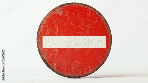Red Warning Sign with No Entry Symbol on Plain White Background Free Download Red Warning Sign with No Entry Symbol on Plain White Background - GFXLoad