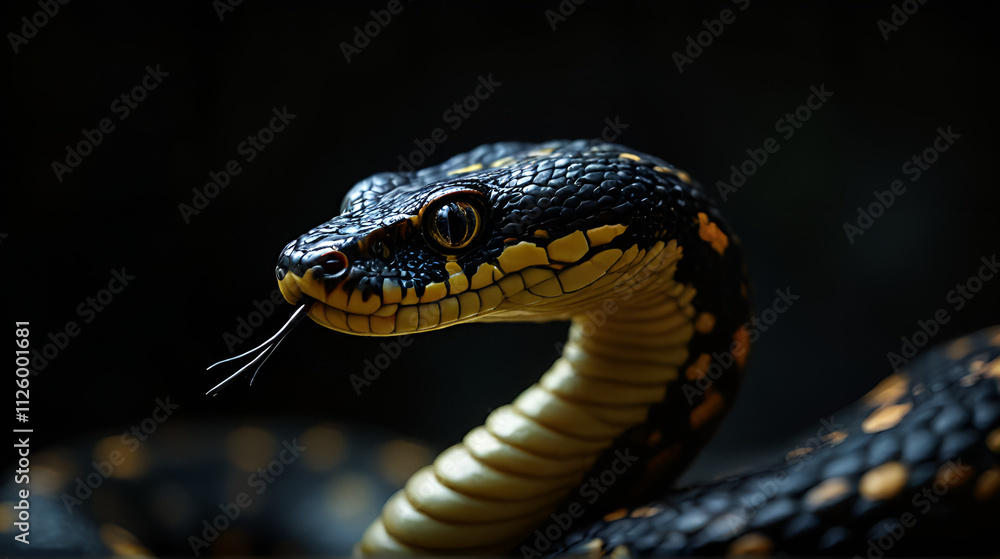 Fototapeta premium close up of a snake