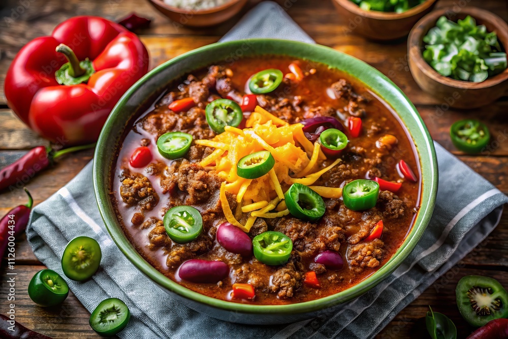 Cozy Chili Con Carne: Home-Style Comfort Food Photography Cozy Chili Con Carne: Home-Style Comfort Food Photography