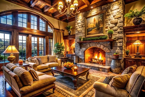 Cozy Fireplace Interior Design, Modern Fireplace Mantels, Stone Fireplace Designs, Rustic Fireplace Ideas, Fireplace Architecture, Warm Fireplace Living Room