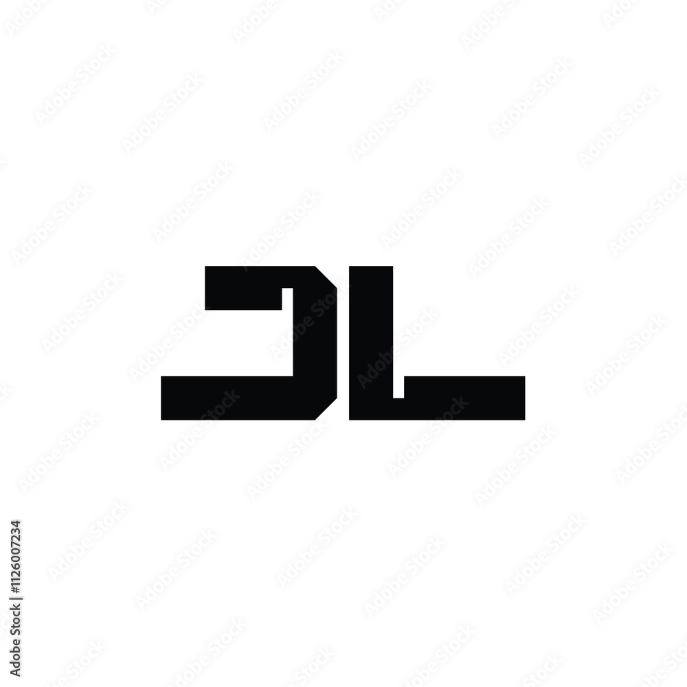 JL monogram logo design letter text name symbol monochrome logotype alphabet character simple logo JL monogram logo design letter text name symbol monochrome logotype alphabet character simple logo