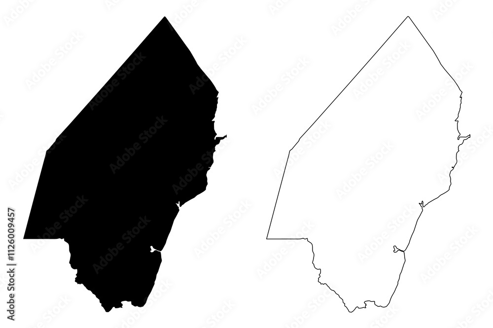 Kilifi County (Republic of Kenya, Coast Province) map vector illustration, scribble sketch Kilifi map Kilifi County (Republic of Kenya, Coast Province) map vector illustration, scribble sketch Kilifi map