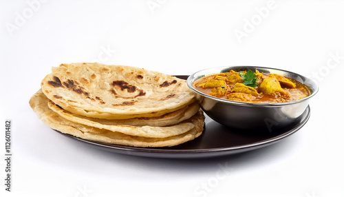 Delicious Indian Chicken Curry with Naan Bread