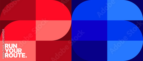 Background for sports event, competition or cup. World Championship 2026. Design with geometric shapes for poster, layout, template. 