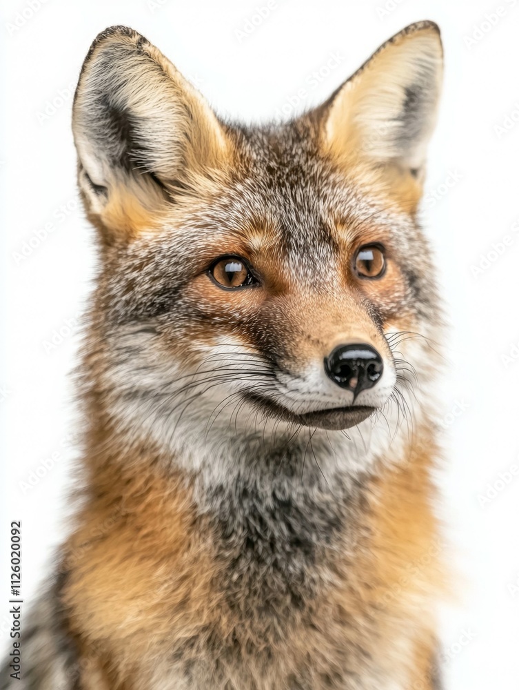A fox is looking at the camera A fox is looking at the camera