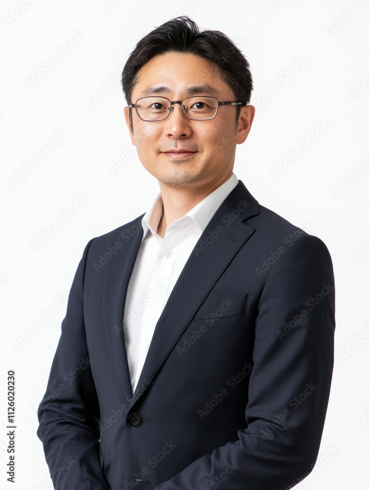 A man wearing a suit and glasses A man wearing a suit and glasses