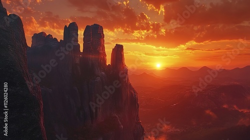 sunrise in the mountains photo