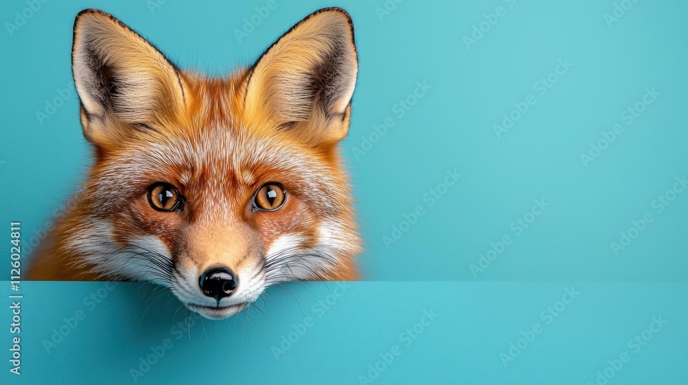 Fototapeta premium A mystical creature in a fox sneaking through a forest. High Quality