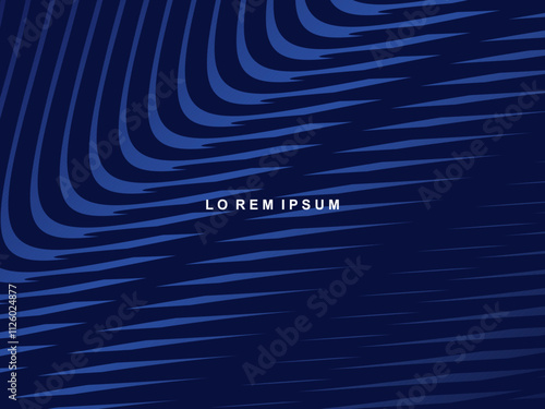 Premium background design with diagonal dark blue stripes pattern. Vector horizontal template for digital lux business banner, contemporary formal invitation, luxury voucher, prestigious gift certific photo