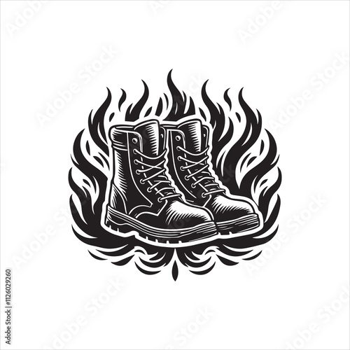 Firefighter ClipArt Design - Fireman Vector illustration