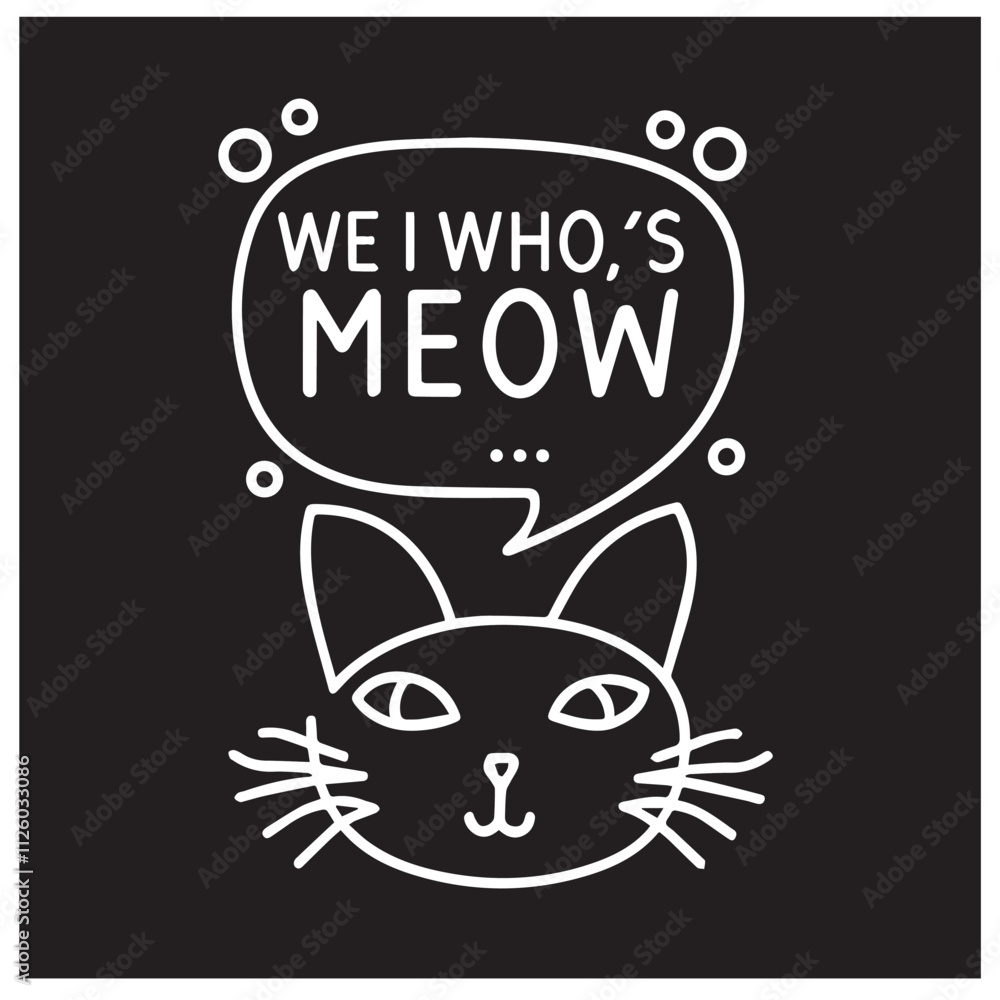 Naklejka premium Cat svg t shirt vector design