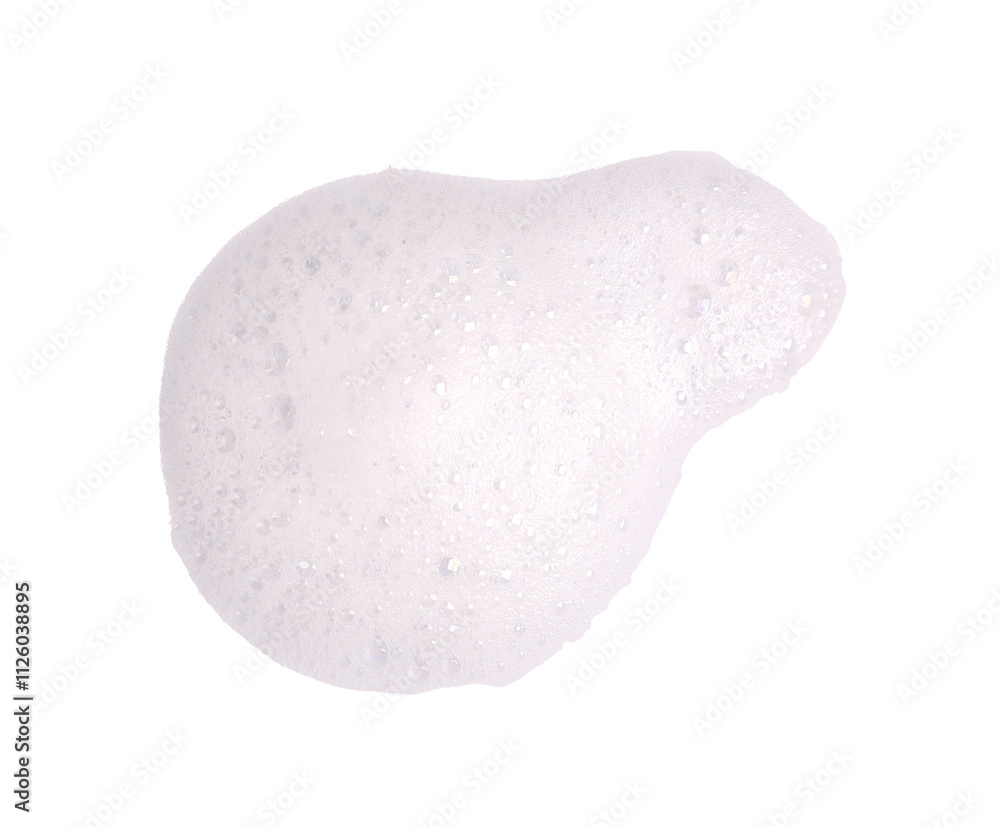 Close-up photo of soap bubbles, shampoo or shower gel isolated on white background. Concept of bubble texture, soap bubbles in the bath, shaving cream gel, bath bubbles. Close-up photo of soap bubbles, shampoo or shower gel isolated on white background. Concept of bubble texture, soap bubbles in the bath, shaving cream gel, bath bubbles.