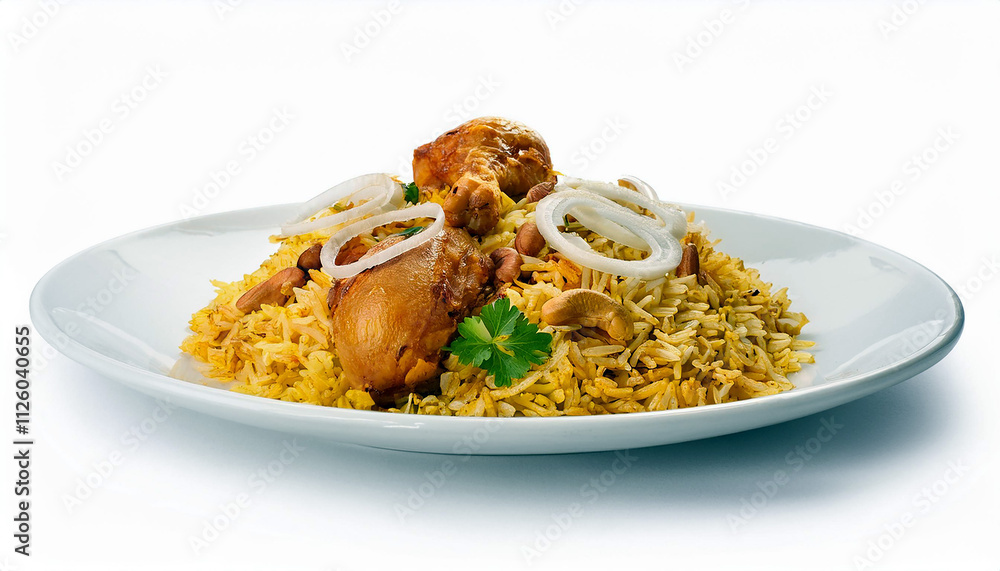 Delicious Chicken Biryani Rice Dish Indian Cuisine Food Photography Delicious Chicken Biryani Rice Dish Indian Cuisine Food Photography
