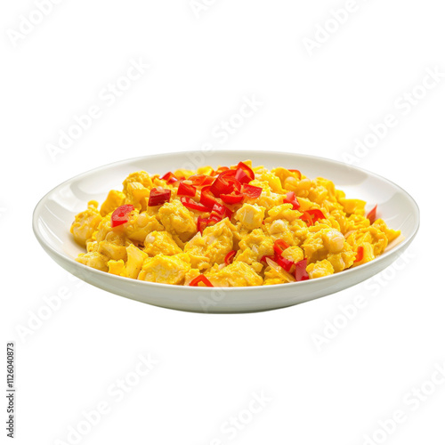 Spicy Scrambled Eggs Dish