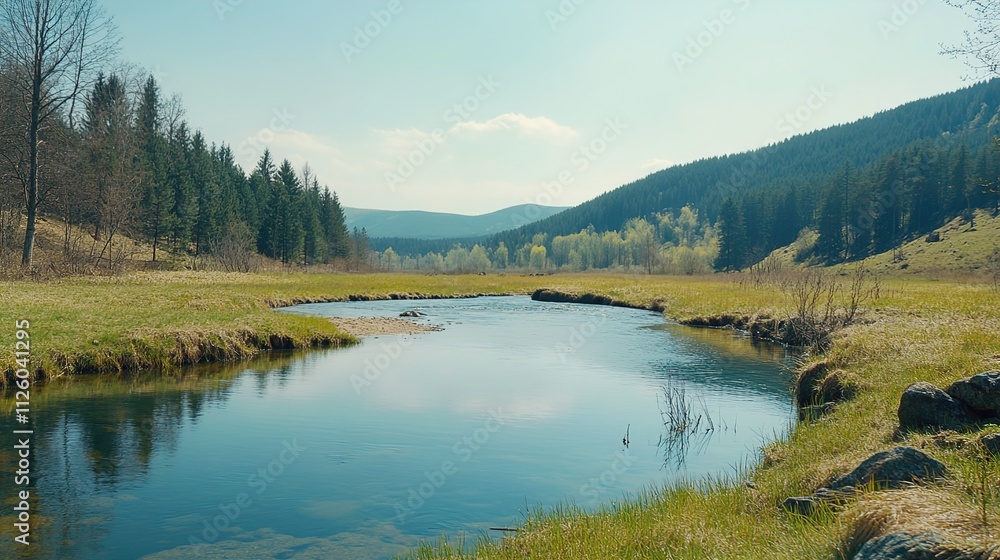 Fototapeta premium lake in the mountains