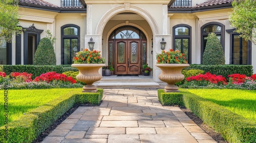 Elegant Entrance to a Luxurious Home