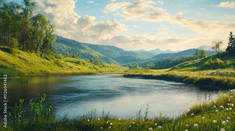 Fototapeta premium lake in the mountains