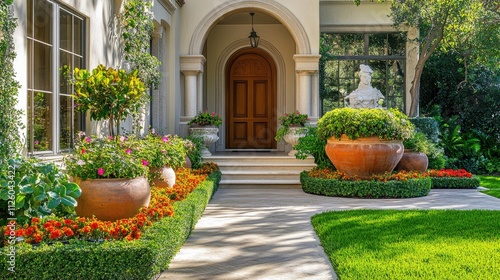 Elegant Entrance to a Luxurious Home