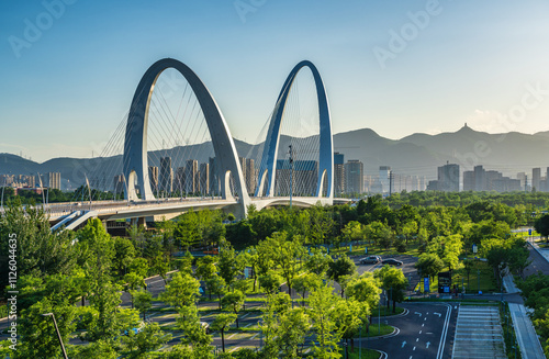 Overlooking Beijing Xinshougang Bridge and Western Hills Dingduge