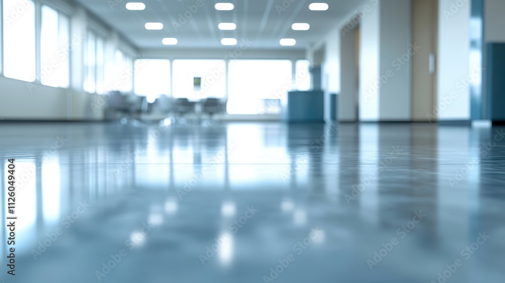 Bright and Airy Hallway in Modern Corporate Building Bright and Airy Hallway in Modern Corporate Building