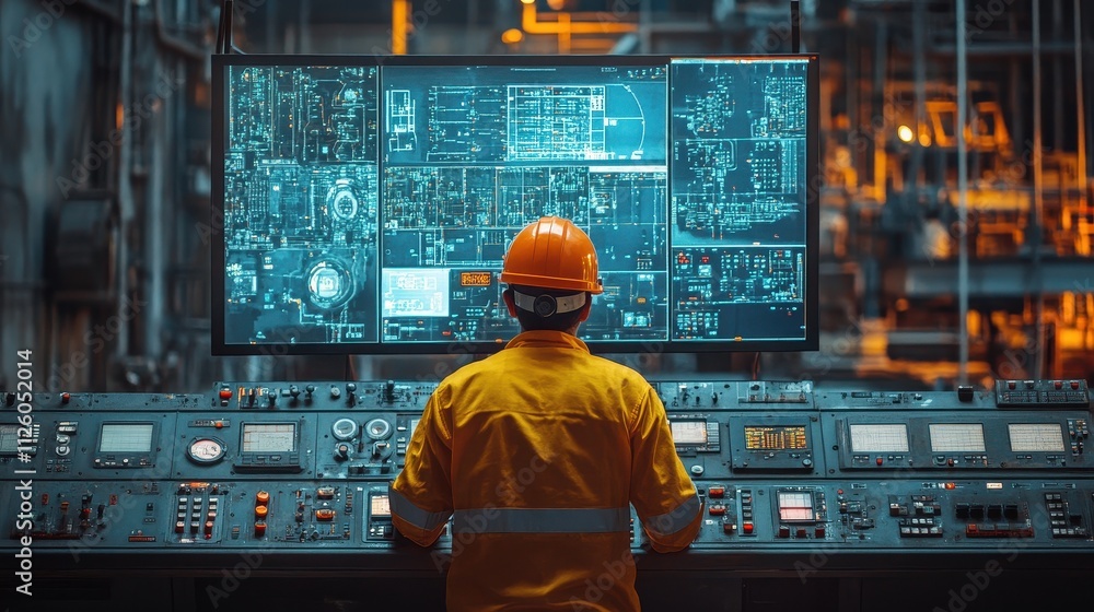 Industrial Control Room: Technology, Machinery, and Expertise at Work Industrial Control Room: Technology, Machinery, and Expertise at Work