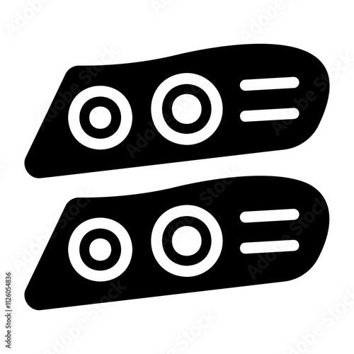 headlight Solid icon