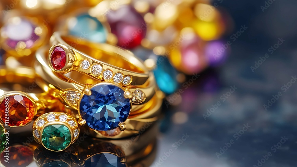 A kaleidoscope of precious gems, set in gleaming gold. A symphony of color and brilliance.