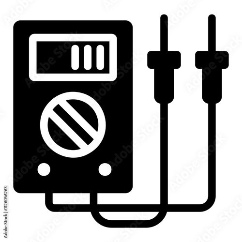 volt meter Solid icon