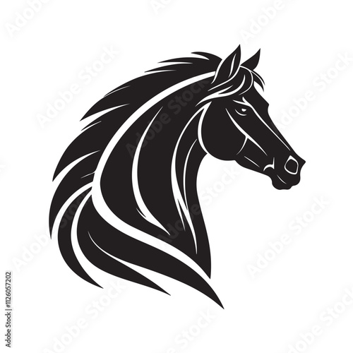 Wallpaper Mural A drawing of a horse vector Torontodigital.ca