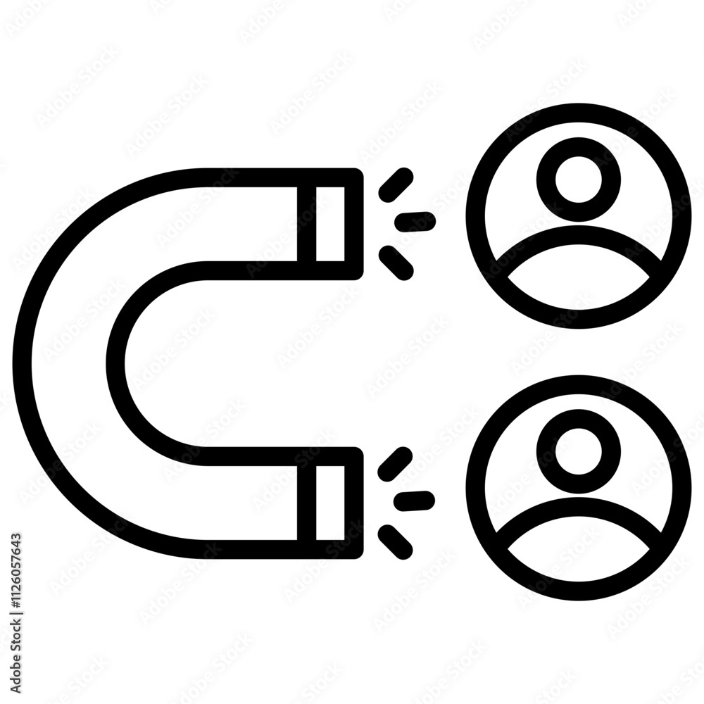 Obraz premium Magnet Icon