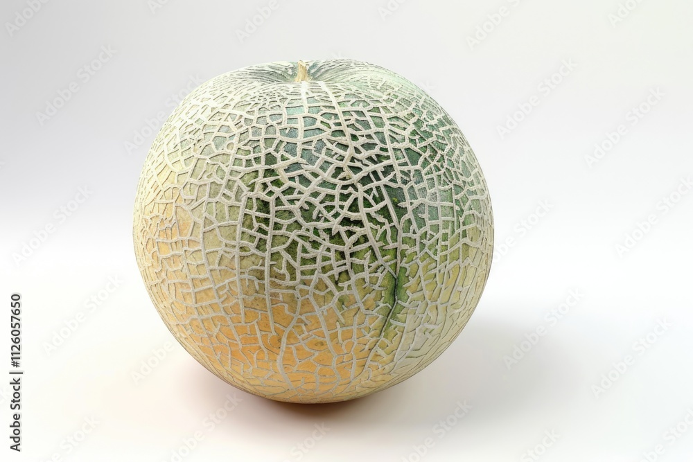 Orange cantaloupe melon isolated on white Orange cantaloupe melon isolated on white