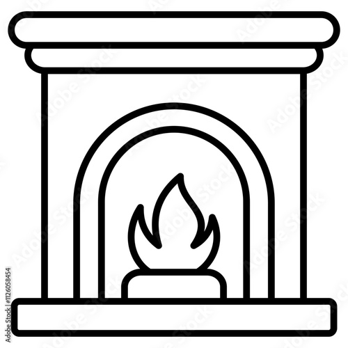 Fireplace icon