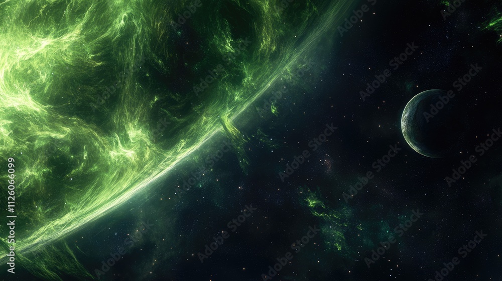 Obraz premium A Glimpse into the Cosmic Nebula