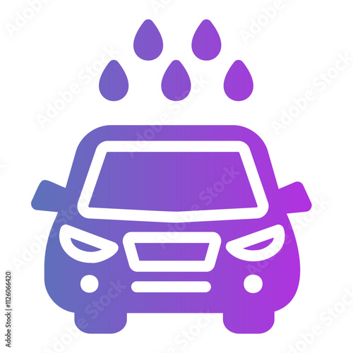 car wash Gradient icon