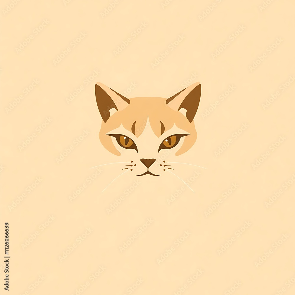 illustration of a cat with eyes illustration of a cat with eyes