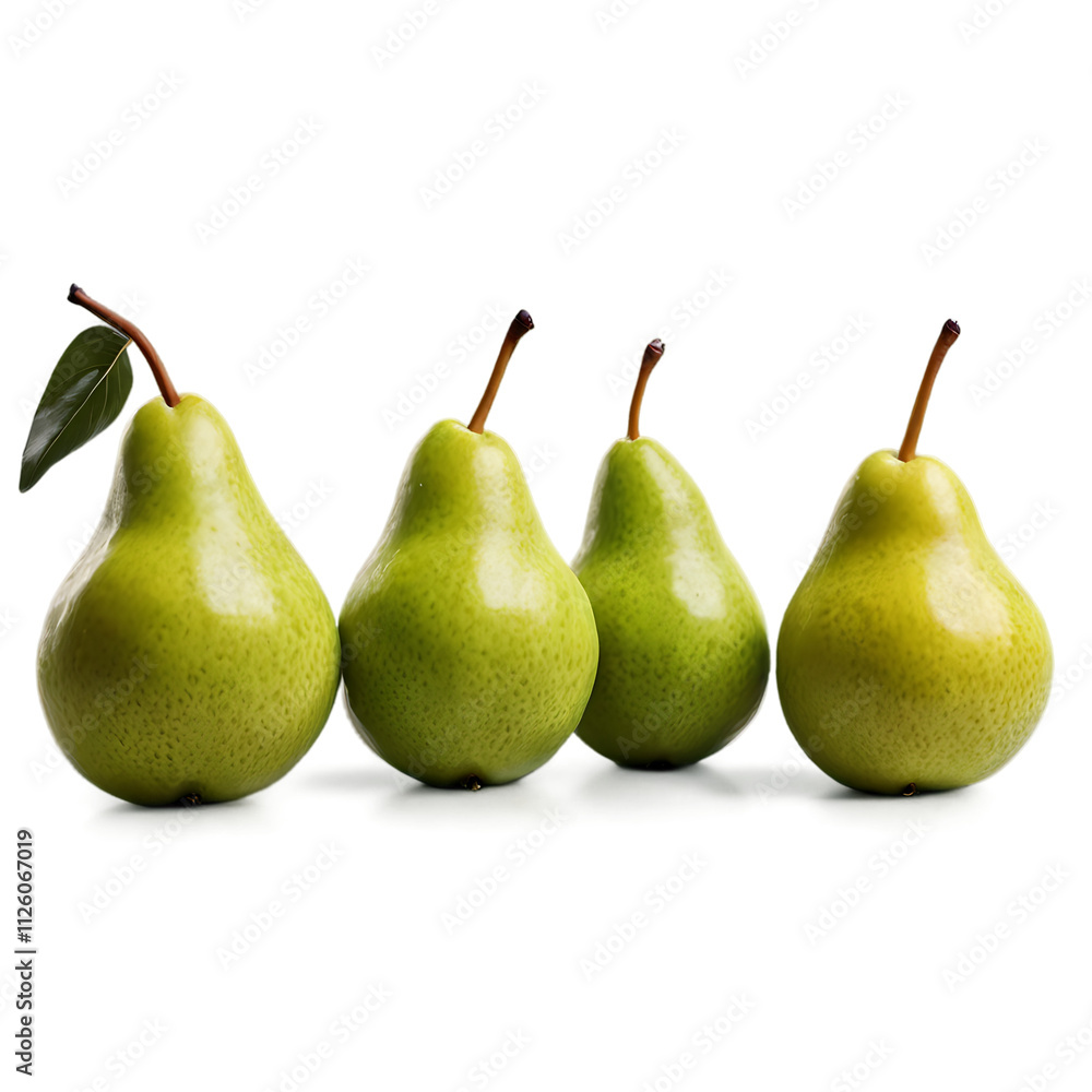 Fresh Pears Isolated on Transparent Background Fresh Pears Isolated on Transparent Background
