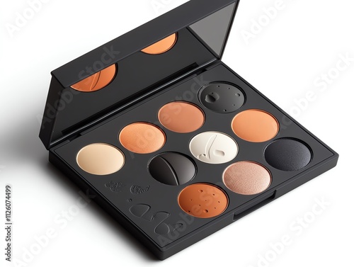 A cosmicthemed eyeshadow palette with planets embossed on each pan photo