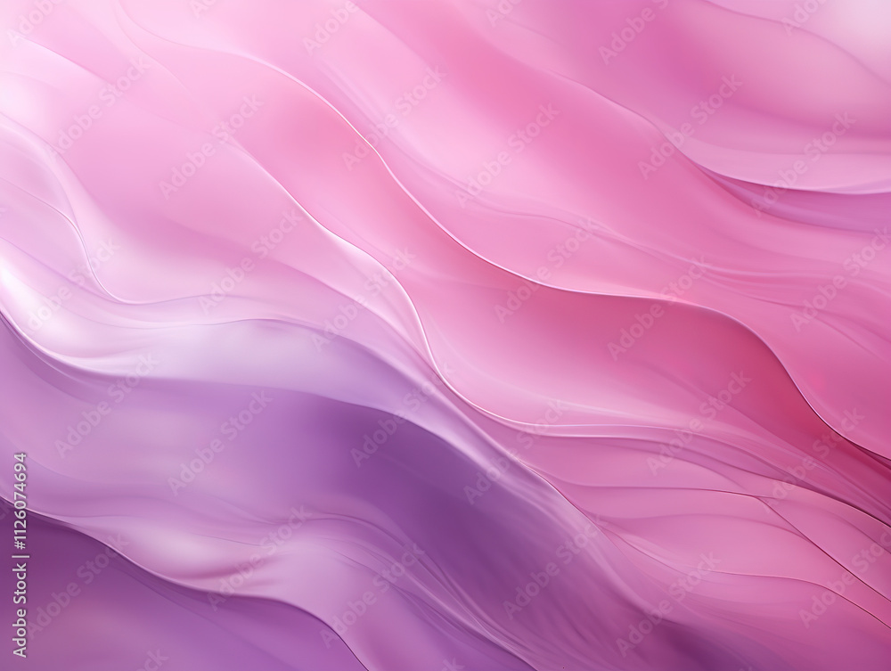 Fototapeta premium Eye catching Dynamic creative abstract curve wave stripes pattern, smooth pastel candy pink