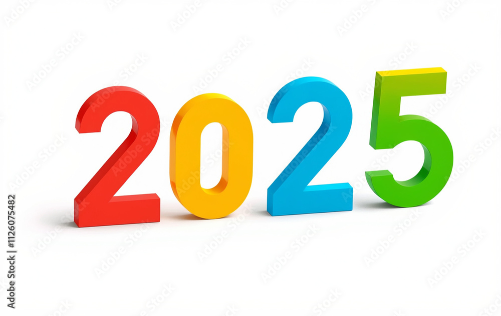 a colorful sign that says 2025 in different colors and sizes a colorful sign that says 2025 in different colors and sizes