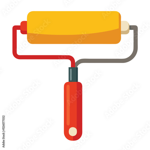paint roller isolated on white background