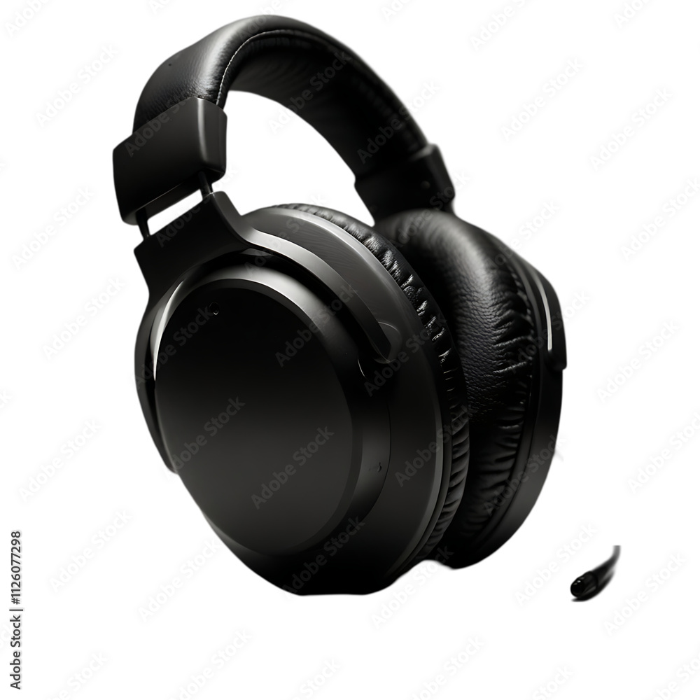 Premium Black Headphones: Immersive Audio Premium Black Headphones: Immersive Audio